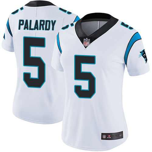 Carolina Panthers Limited White Women Michael Palardy Road Jersey NFL Football #5 Vapor Untouchable->women nfl jersey->Women Jersey